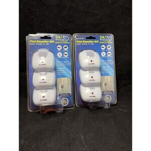 Bell + Howell Ultrasonic Pest Repeller 6 Plug In Pack NEW SEALED Two Packs Of 3